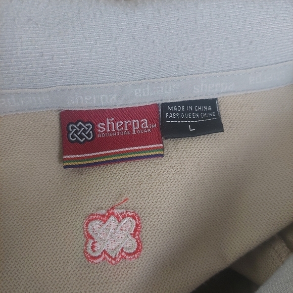 Sherpa Adventure Gear Tan Jacket Size Large Full Zip Tactel CoolMax Light - Picture 3 of 14